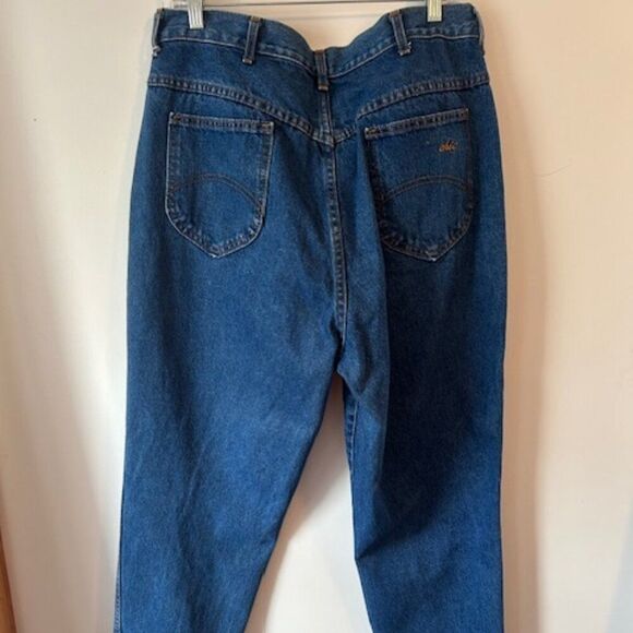 Chic Vintage "80's" 5 pocket High waist distressed denim jeans, size  20W - Picture 2 of 5